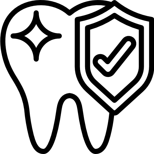 Tooth health care tooth clean icon