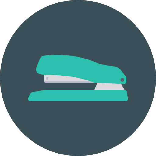 Stapler staple stationery education icon