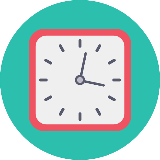 Wall clock hour idle clock time icon