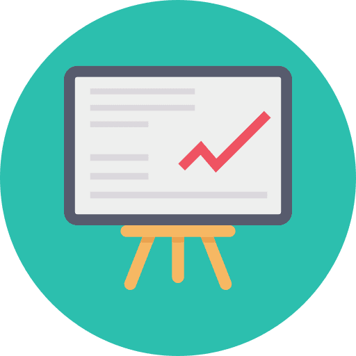 Board office business and finance presentation icon