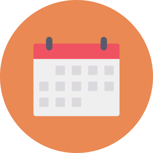 Calendar date time calendar icon
