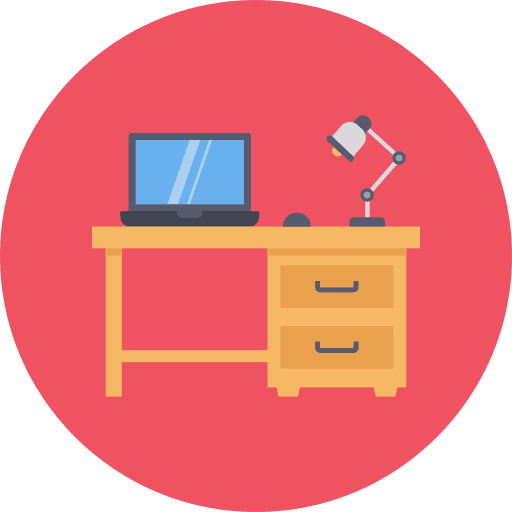 Desktop pc desktop pc table furniture and household icon