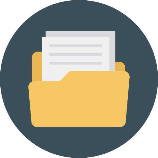 File storage office material file storage files and folders icon