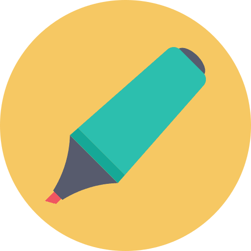 Highlighter permanent highlighter education icon