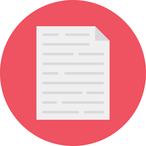 Paper file office material sheet icon