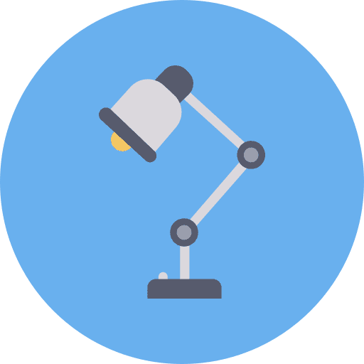 Table lamp electronics furniture and household desk lamp icon