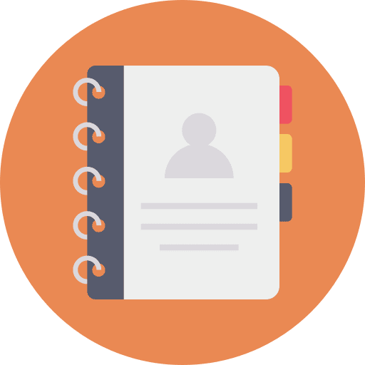 Phone book phone book contact book files and folders icon