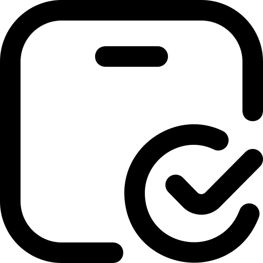 Checked box shipping and delivery box cardboard icon