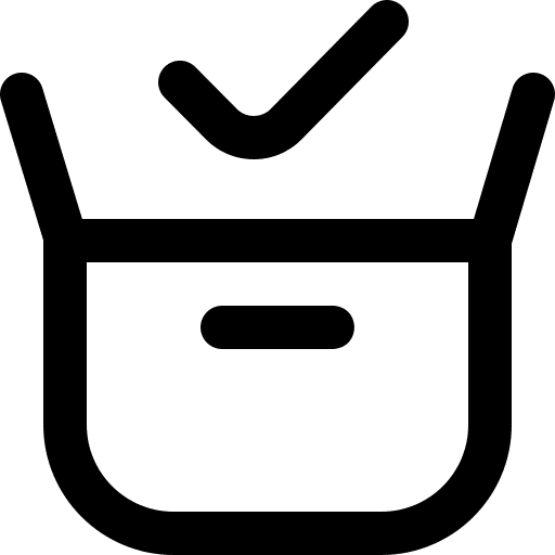 Packed logistics delivery box packing icon