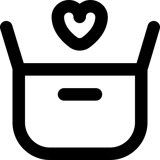 Gift heart delivery shipping and delivery icon Gift heart delivery shipping and delivery icon