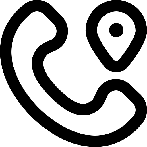 Location tracking call shipping icon Location tracking call shipping icon