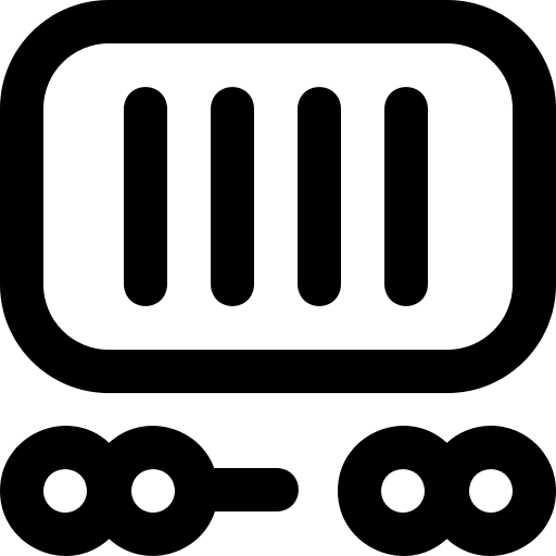 Railway carriage delivery train icon Railway carriage delivery train icon