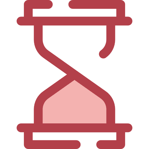 Wait time and date time hourglass icon Wait time and date time hourglass icon