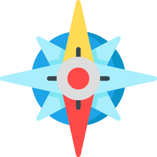 Compass winds south eight icon