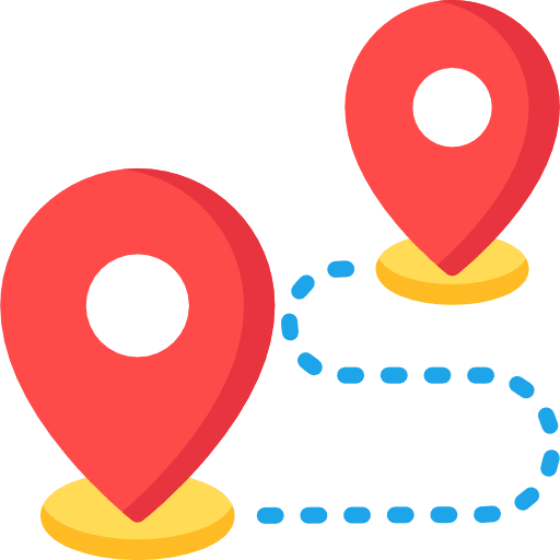 Destination destinations maps and location customer journey icon