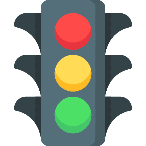 Traffic lights road sign business transportation icon