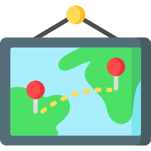 Map frame geography map icon Map frame geography map icon