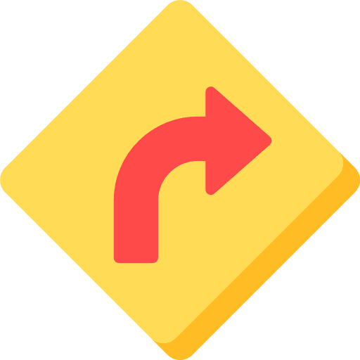 Turn direction multimedia option turn right icon Turn direction multimedia option turn right icon