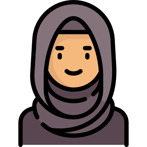 Arab woman muslim people social icon