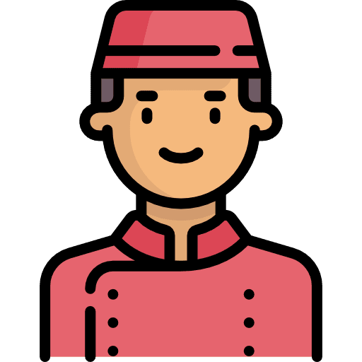 Concierge people man concierge icon