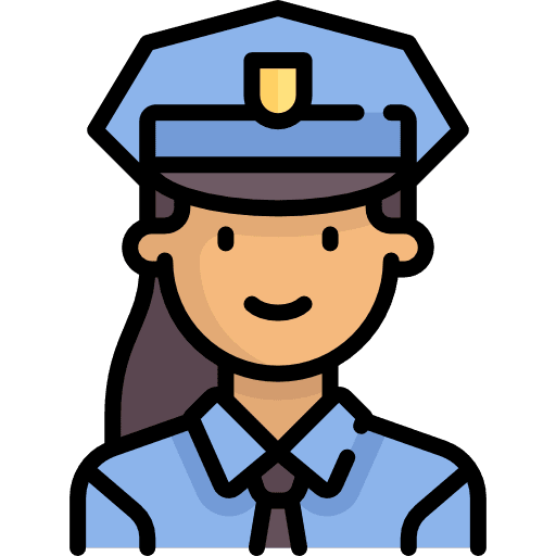 Policewoman people profile policewoman icon