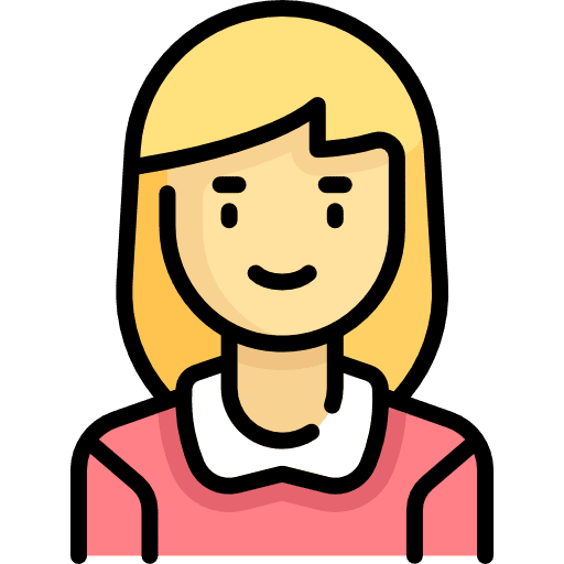 Woman avatar social profile icon