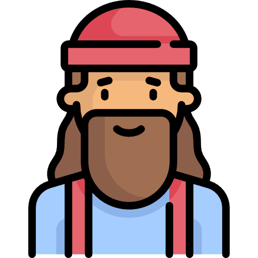 Man user beard social icon