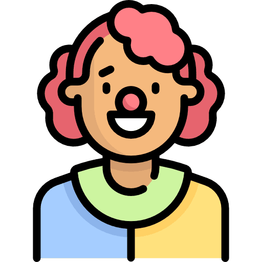 Clown people user social icon