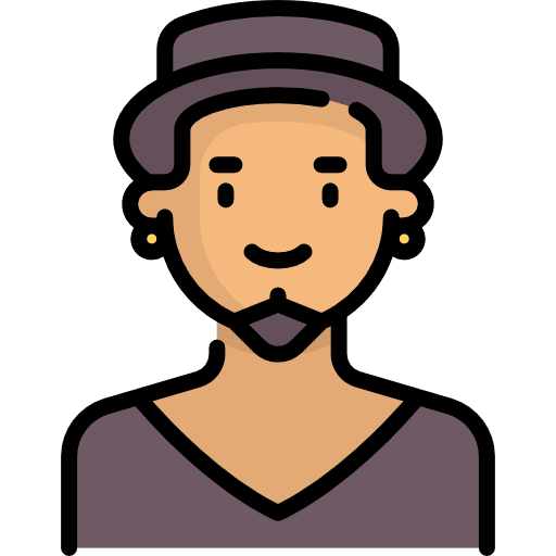 Man social profile avatar icon