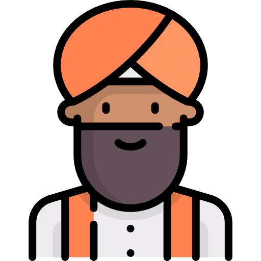 Man user people indian icon