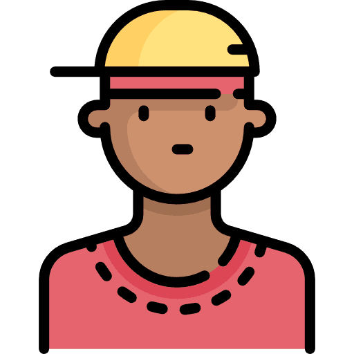 Boy user social profile icon