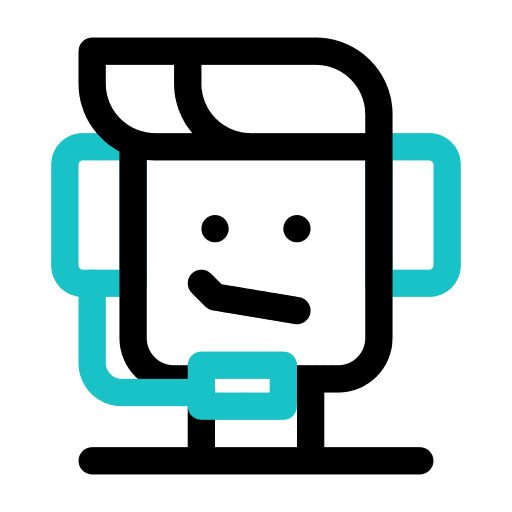Call center service logistics delivery headset icon