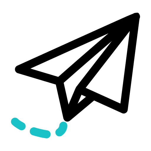 Send message origami fly icon