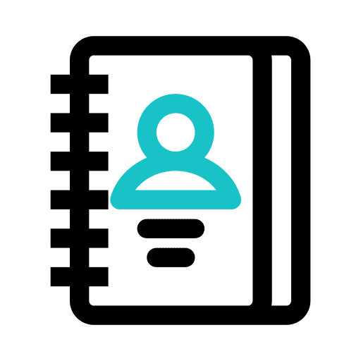 Agenda notebook agenda business icon