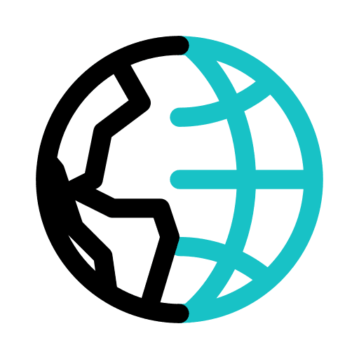 Earth world map geography worldwide icon