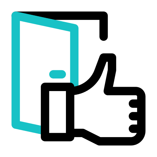 Exit door log out social media communications icon