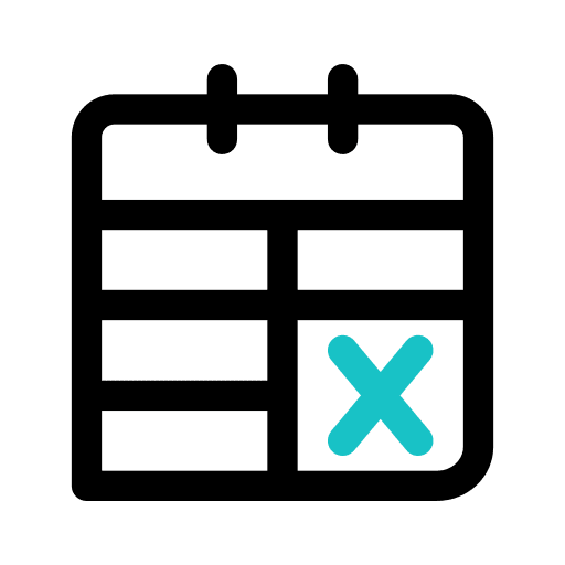 Appointment schedule time and date calendar icon