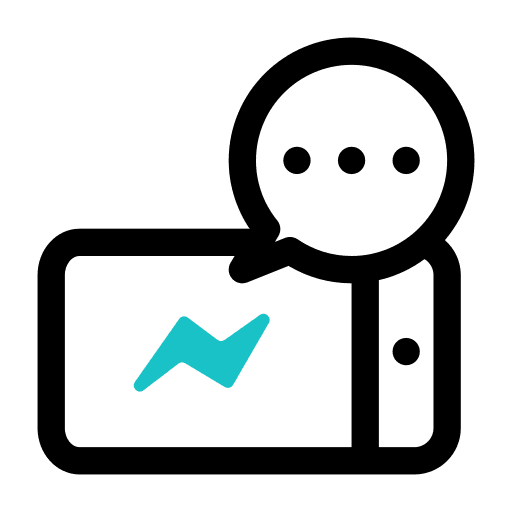 Messenger logotype facebook messenger icon