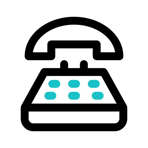 Phone calling networking communications icon