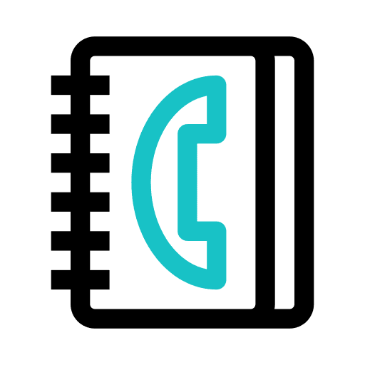 Phonebook files and folders book phone book icon