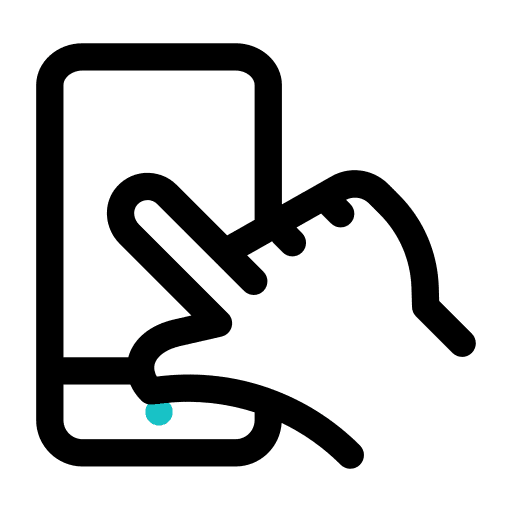 Touch technology interface electronics icon