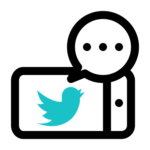 Tweet communications tweet smartphone icon