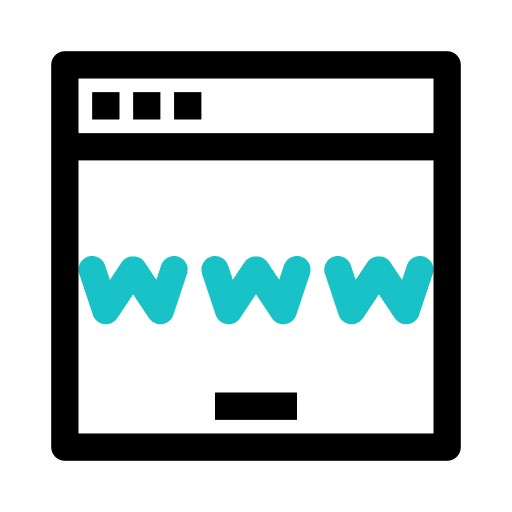 Www world wide web www seo and web icon