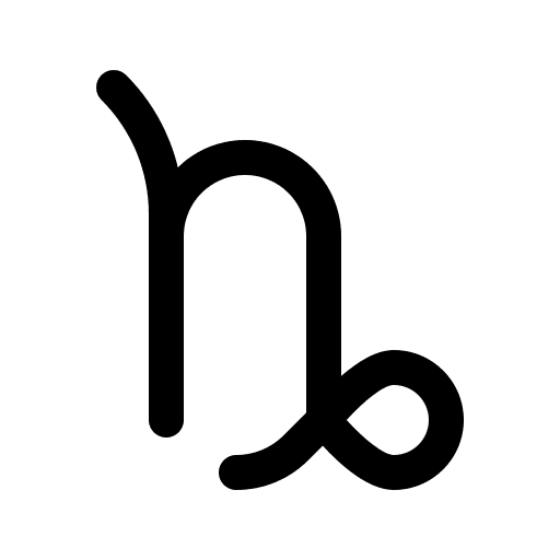 Capricorn horoscope shapes and symbols zodiac icon Capricorn horoscope shapes and symbols zodiac icon