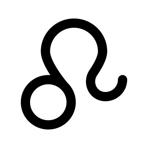 Leo zodiac horoscope leo icon