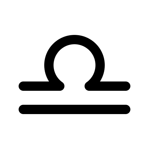 Libra astrology constellation shapes and symbols icon