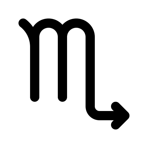 Scorpio zodiac horoscope astrology icon