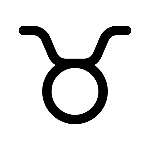 Taurus taurus horoscope shapes and symbols icon