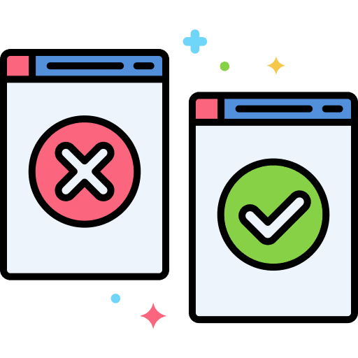 Correction screen ui programming icon