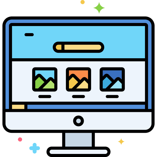 Monitor user interface ux interface desktop icon